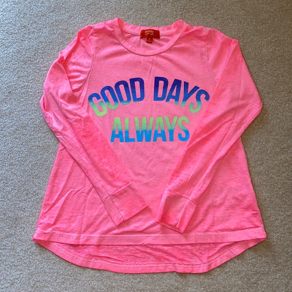 Girls Butter brand size S long sleeve t-shirt